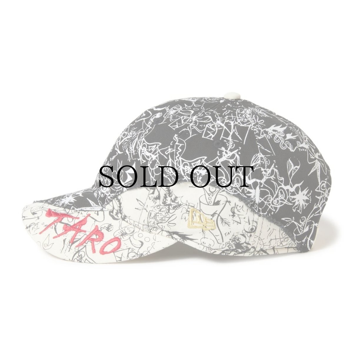 画像4: NEW ERA / 9THIRTY TARO OKAMOTO 岡本太郎 バイザー ブラック/クロームホワイト (4)