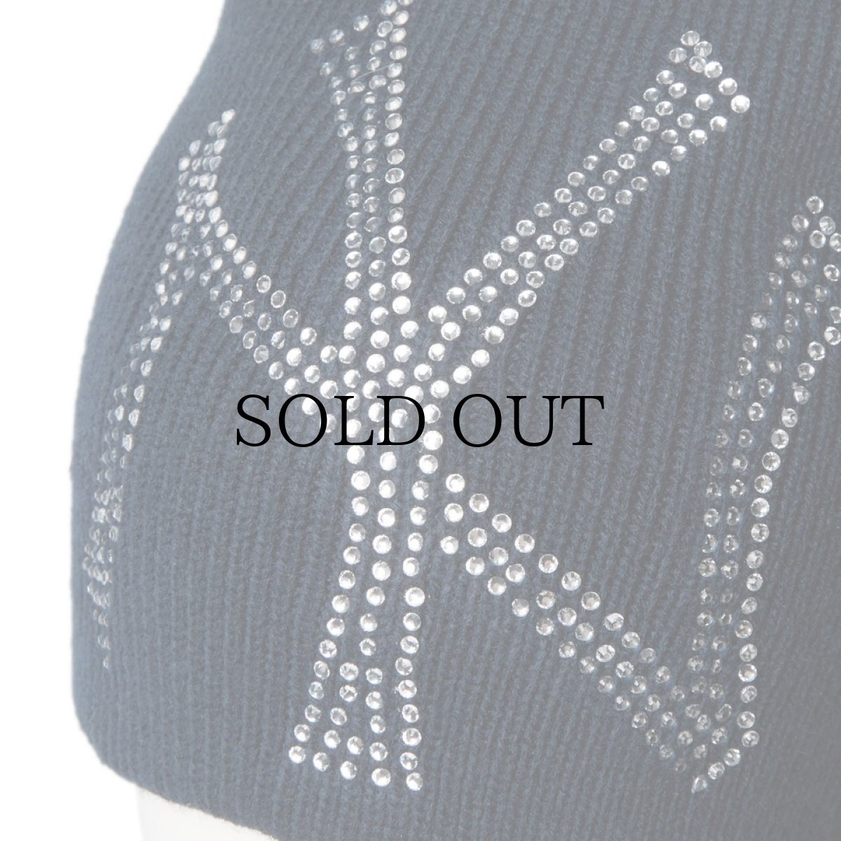 画像2: NEW ERA / ベーシック ビーニー Rhinestone ビッグロゴ ニューヨーク・ヤンキース (2)