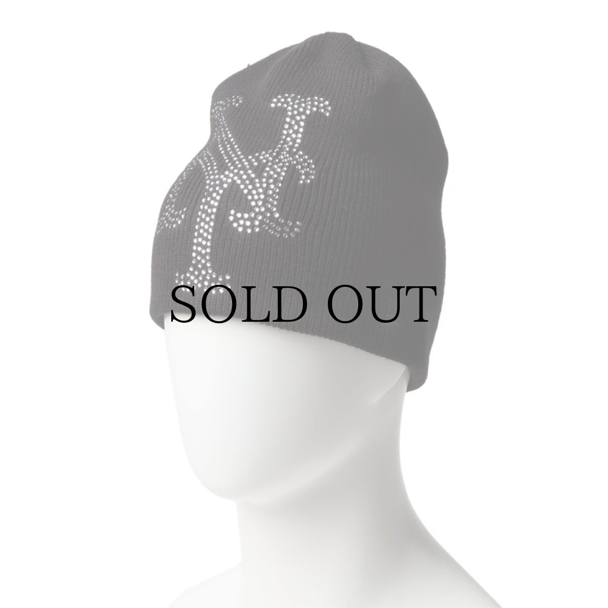 画像4: NEW ERA / ベーシック ビーニー Rhinestone ビッグロゴ ニューヨーク・メッツ (4)