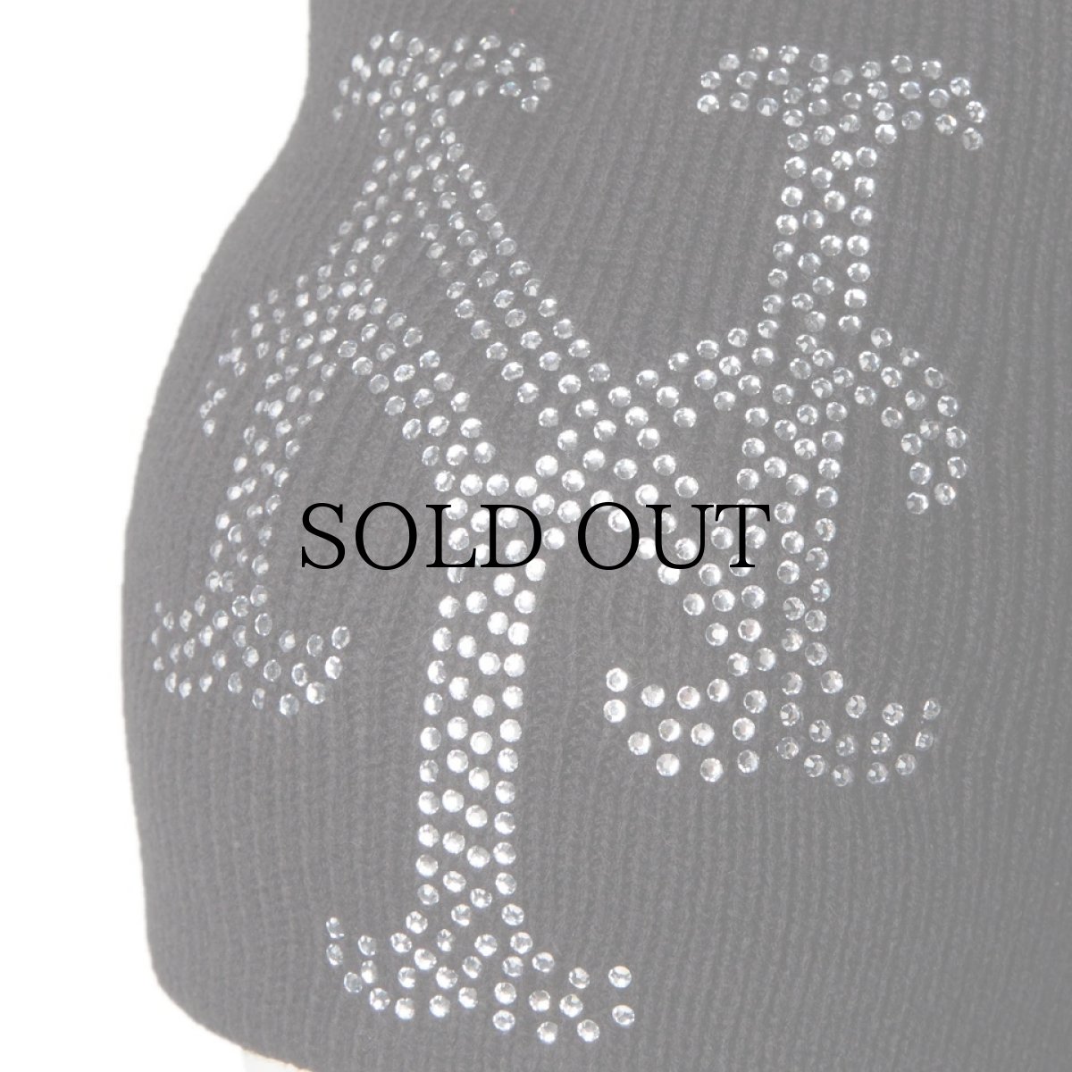 画像2: NEW ERA / ベーシック ビーニー Rhinestone ビッグロゴ ニューヨーク・メッツ (2)