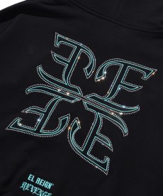 画像4: EL REIGN(エルレイン) / 【LIMITED】FRAGMENT RHINESTONE SHORT HOODIE (4)