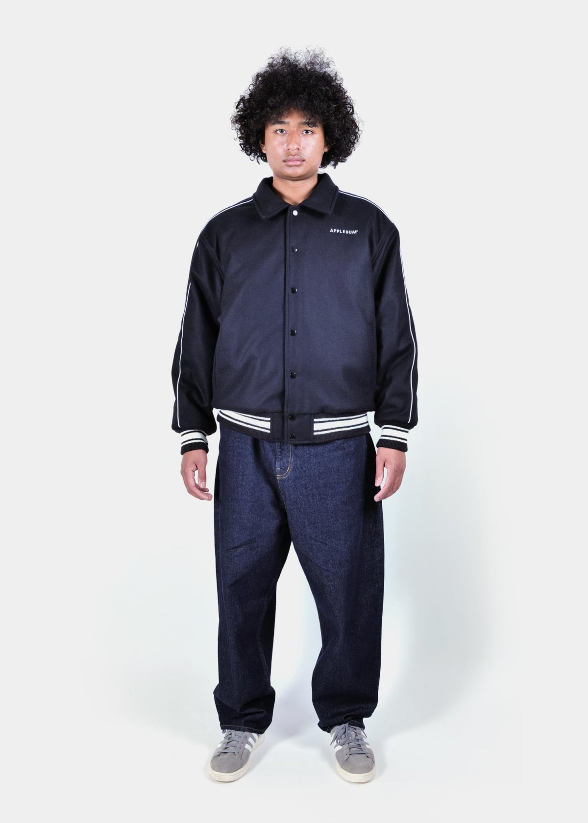 画像11: APPLEBUM(アップルバム) / Collared Melton Stadium Jacket (11)