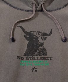 画像4: ACAPULCO GOLD(アカプルコゴールド) / NO BULLSHIT PULLOVER HOODED SWEATSHIRT (WORN WASHED EFFECT) (4)