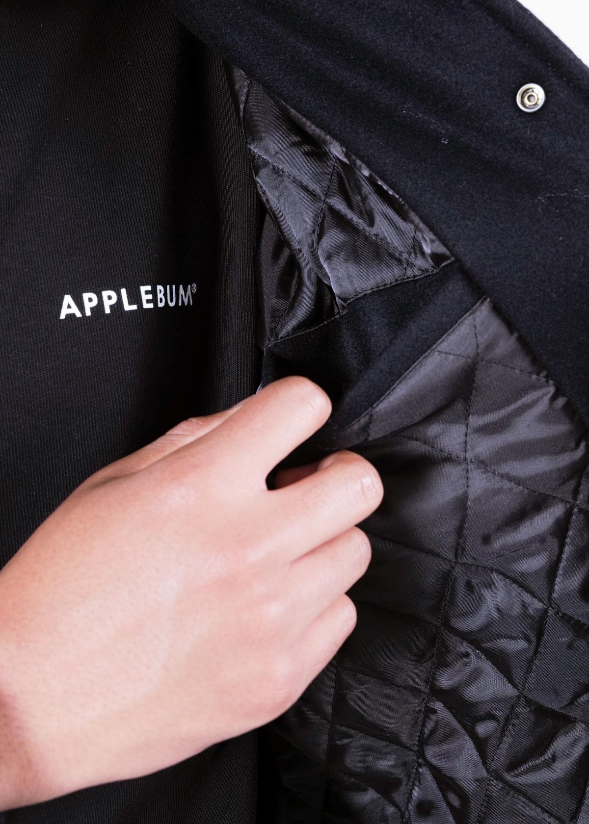 画像5: APPLEBUM(アップルバム) / Collared Melton Stadium Jacket (5)
