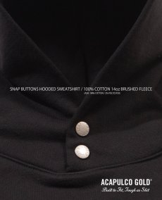 画像12: ACAPULCO GOLD(アカプルコゴールド) / REFLECTIVE AG SIGNATURE SNAP HOODED SWEATSHIRT (12)