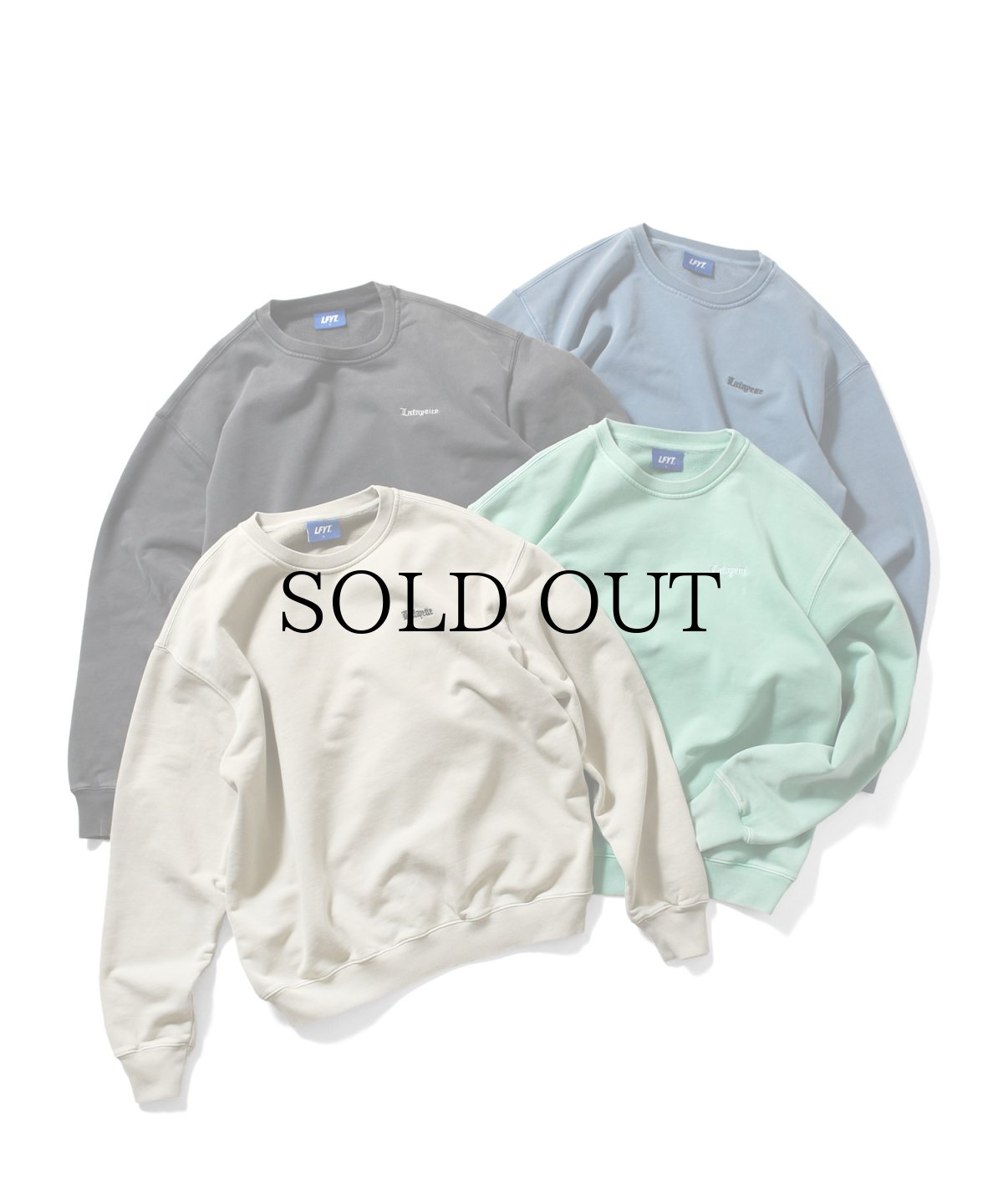 画像1: 【40%OFF】LFYT(ラファイエット) / OLD ENGLISH PIGMENT CREWSWEAT (1)