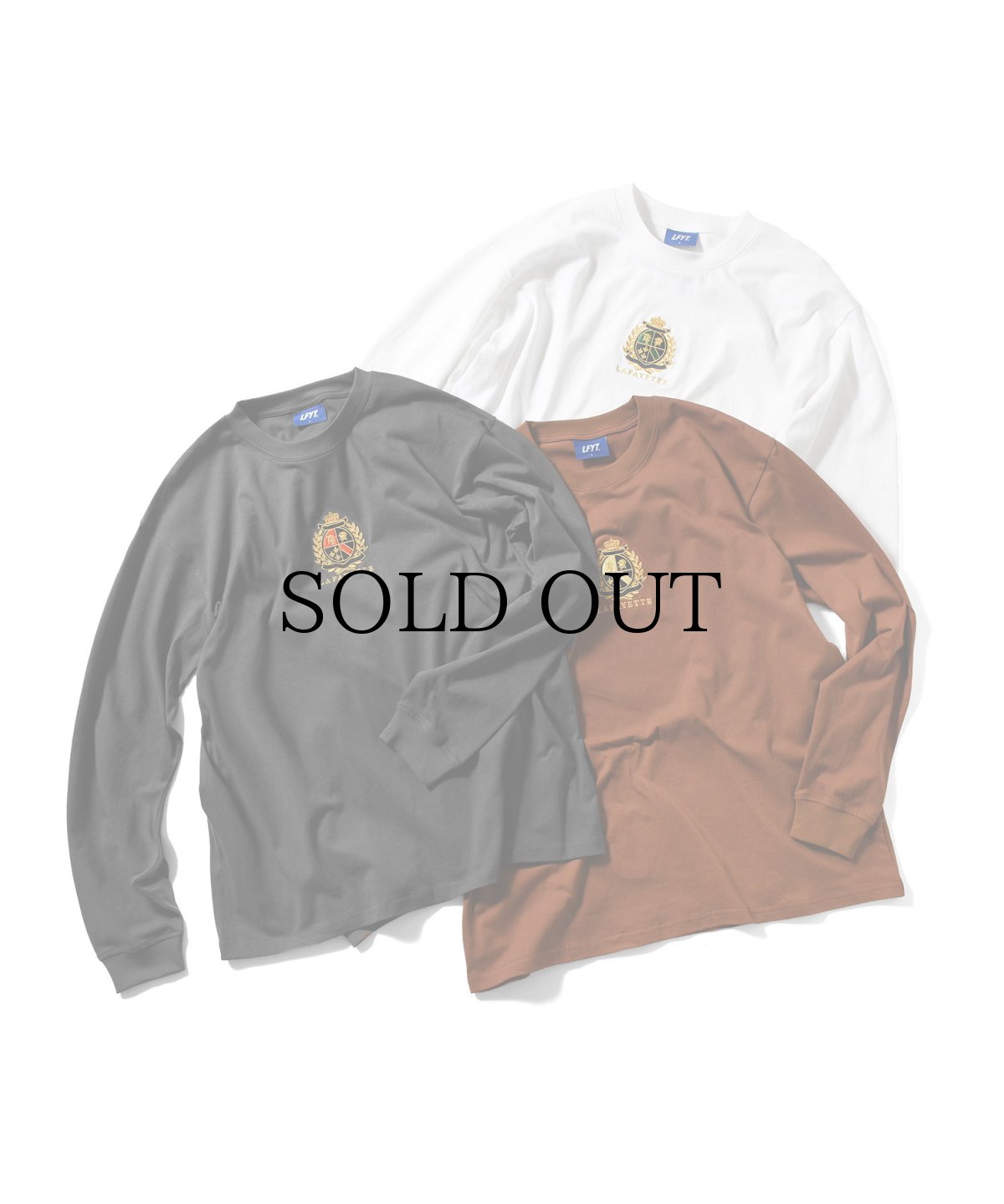 画像1: 【40%OFF】LFYT(ラファイエット) / HERITAGE EMBLEM L/S TEE (1)
