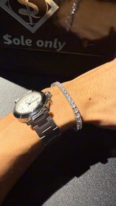 画像6: $ole only(ソールオンリー) / s925シルバー CZダイヤ テニスチェーン ネックレス 4mm 7inch (6)