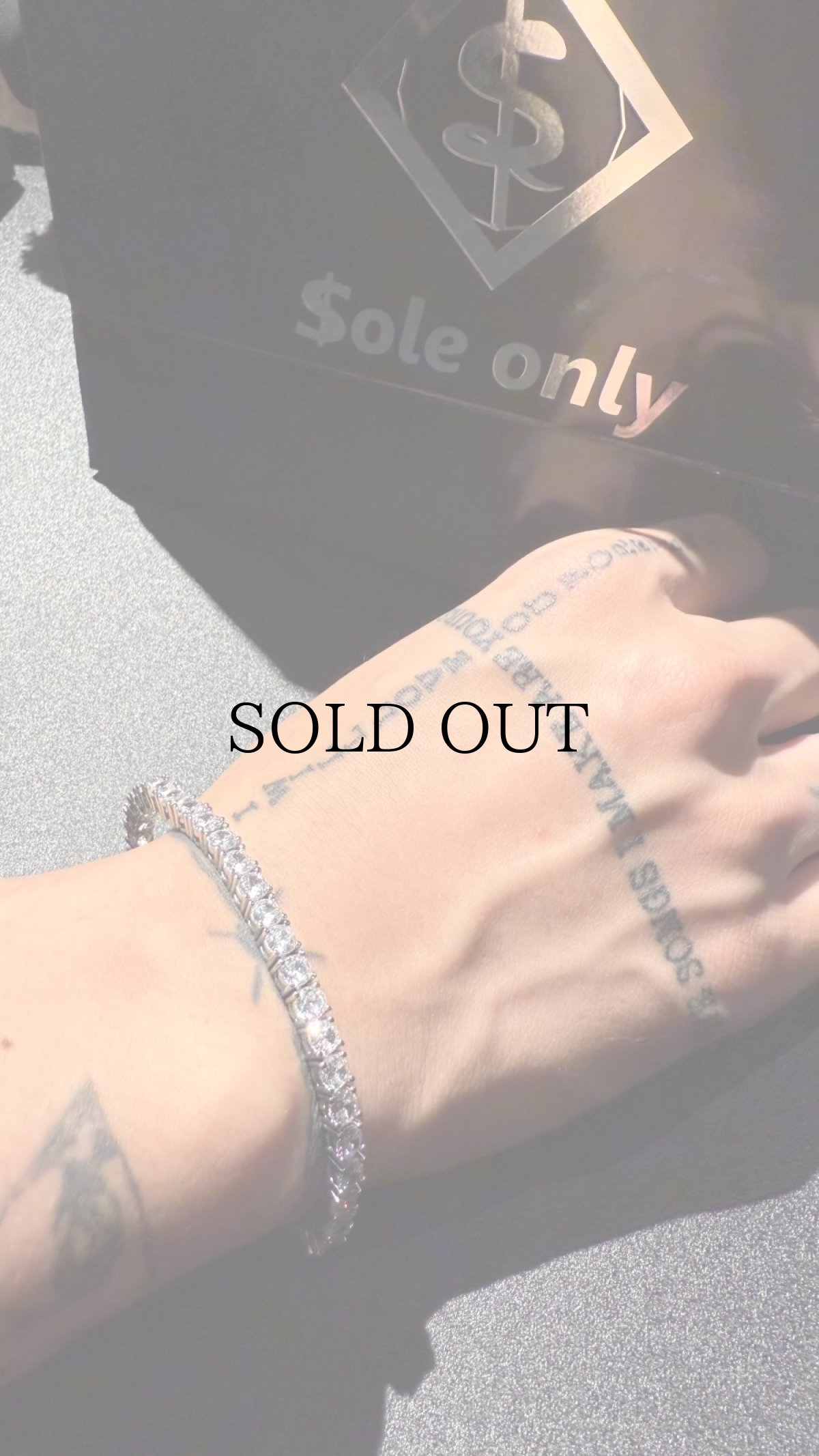 画像5: $ole only(ソールオンリー) / S925 Silver CZ Diamond Tennis Chain bracelet (5)