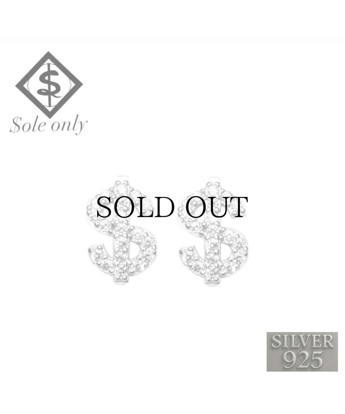 画像1: $ole only(ソールオンリー) / $ Set of 2 earrings S925 (1)
