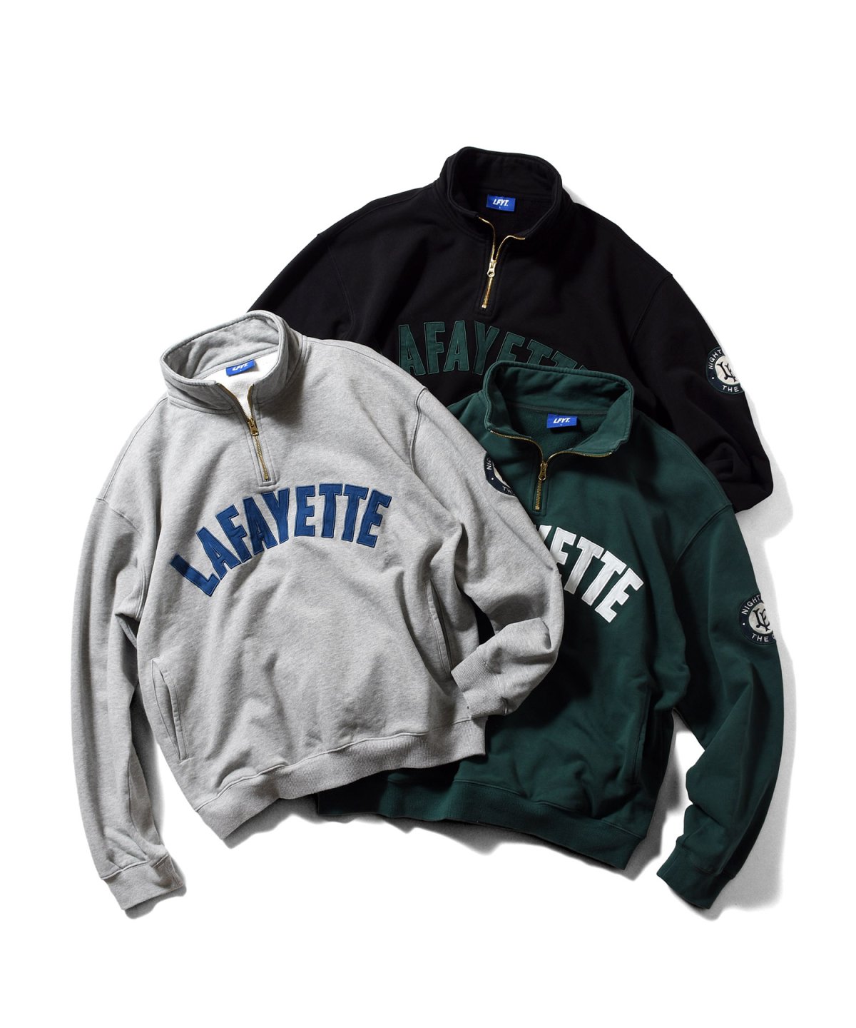 画像1: LFYT(ラファイエット) / ARCH LOGO HALFZIP SWEATSHIRT (1)