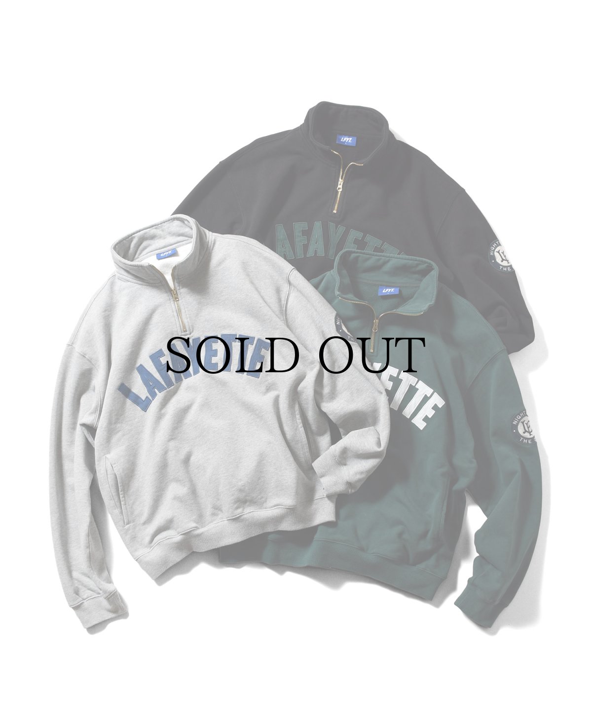 画像1: 【30%OFF】LFYT(ラファイエット) / ARCH LOGO HALFZIP SWEATSHIRT (1)