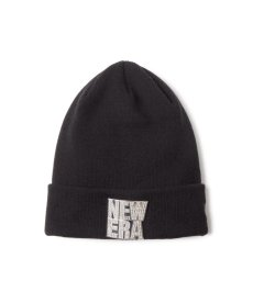 画像1: NEW ERA / ベーシック カフニット Rhinestone Badge スクエアロゴ (1)