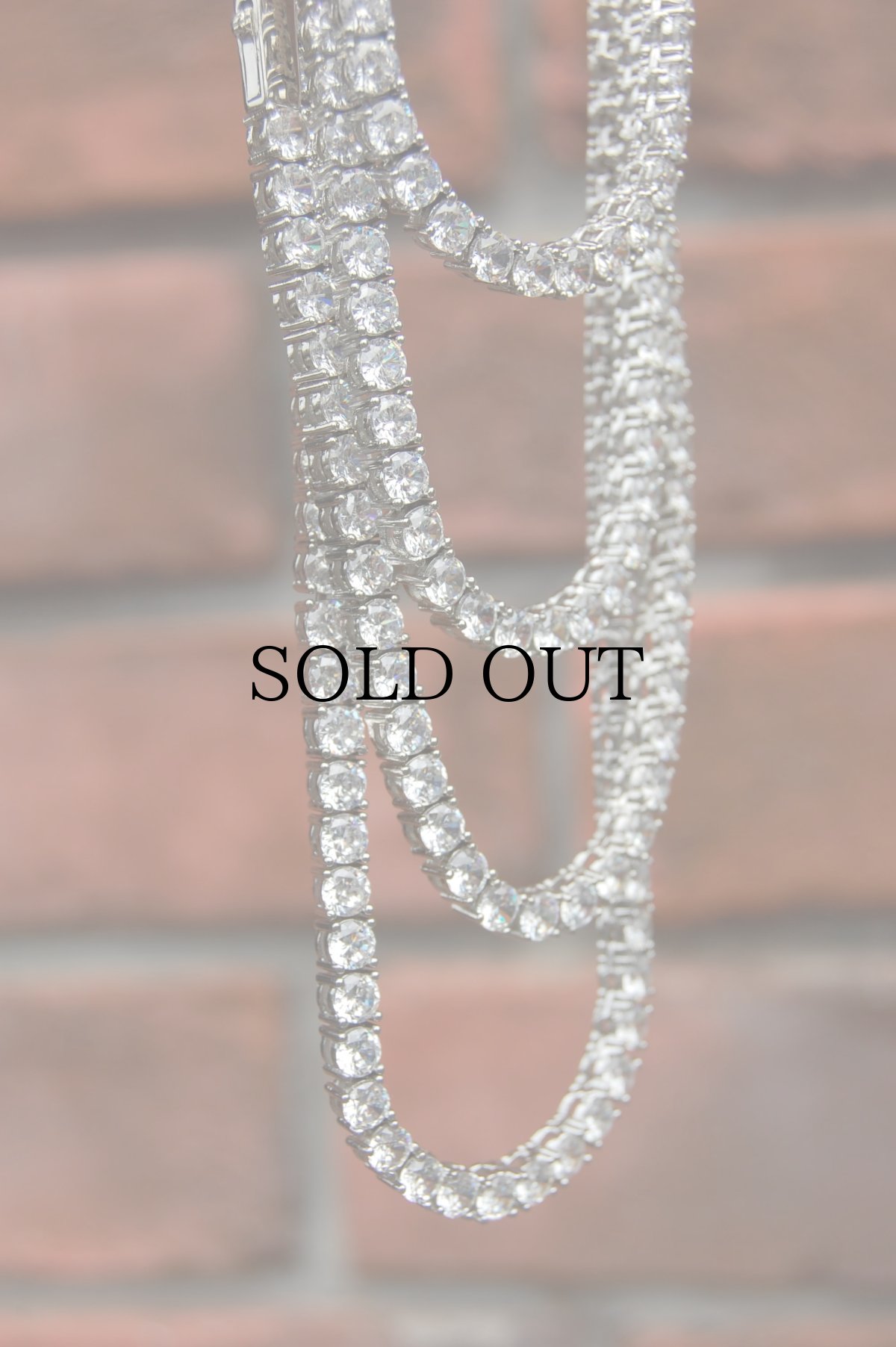 画像8: $ole only(ソールオンリー) / S925 Silver CZ Diamond Tennis Chain Necklace 24inch (8)
