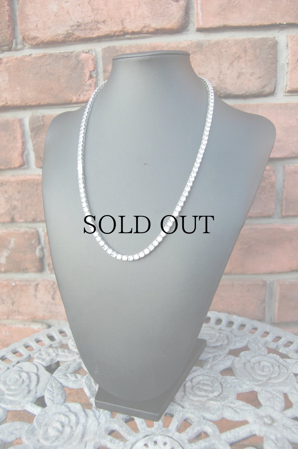 画像3: $ole only(ソールオンリー) / S925 Silver CZ Diamond Tennis Chain Necklace 24inch (3)