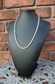 画像3: $ole only(ソールオンリー) / s925シルバー CZダイヤ テニスチェーン ネックレス 4mm 18inch (3)