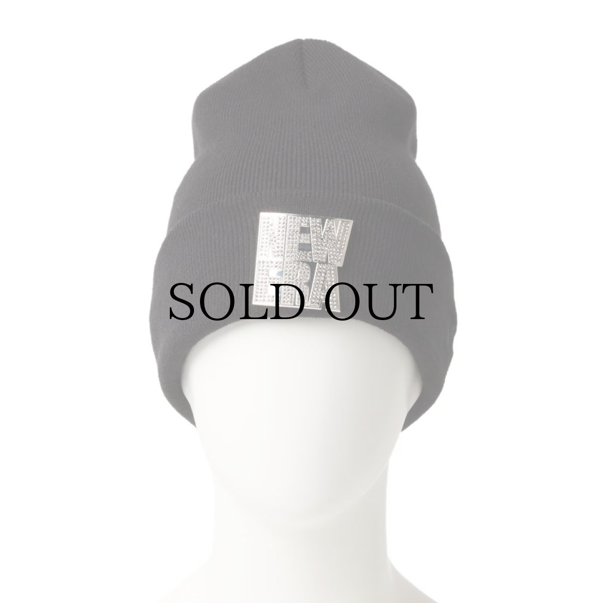 画像5: NEW ERA / ベーシック カフニット Rhinestone Badge スクエアロゴ (5)