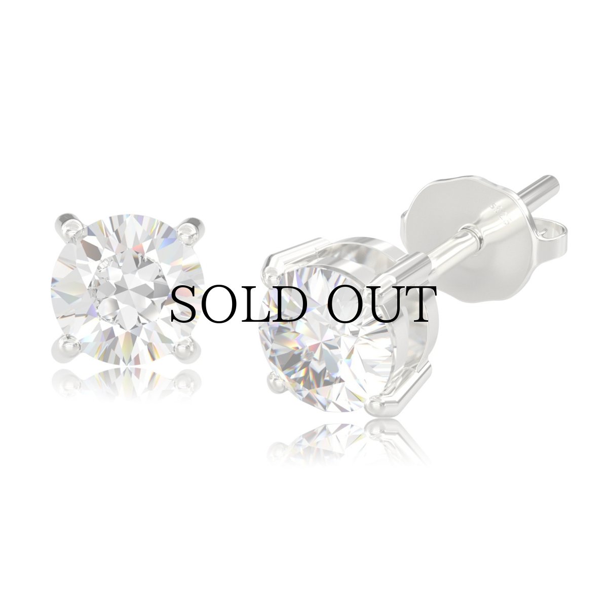 画像3: $ole only(ソールオンリー) / S925 Moissanite 0.5 Carat Earrings (2 Pairs) (3)