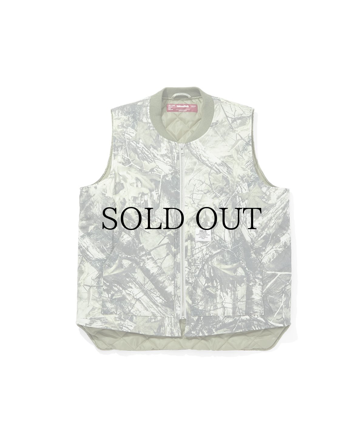 画像2: HIDEANDSEEK(ハイドアンドシーク) / Camo Zip Work Vest (2)