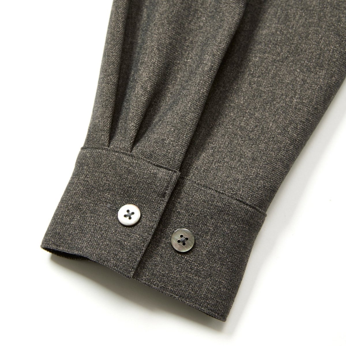 画像10: CALEE(キャリー) / "BLATANT LOCALISM" OPEN COLLAR ROUND L/S SH (10)