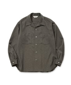 画像6: CALEE(キャリー) / "BLATANT LOCALISM" OPEN COLLAR ROUND L/S SH (6)