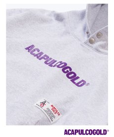画像5: ACAPULCO GOLD(アカプルコゴールド) / LINEAR SIGNATURE SNAP HOODED SWEATSHIRT (5)