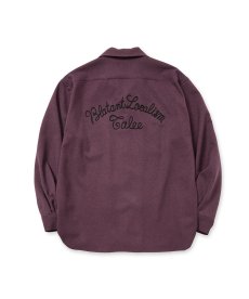 画像1: CALEE(キャリー) / "BLATANT LOCALISM" OPEN COLLAR ROUND L/S SH (1)