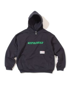 画像3: ACAPULCO GOLD(アカプルコゴールド) / LINEAR SIGNATURE SNAP HOODED SWEATSHIRT (3)
