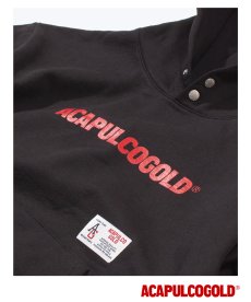 画像4: ACAPULCO GOLD(アカプルコゴールド) / LINEAR SIGNATURE SNAP HOODED SWEATSHIRT (4)