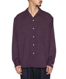 画像13: CALEE(キャリー) / "BLATANT LOCALISM" OPEN COLLAR ROUND L/S SH (13)