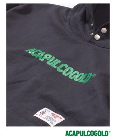 画像6: ACAPULCO GOLD(アカプルコゴールド) / LINEAR SIGNATURE SNAP HOODED SWEATSHIRT (6)