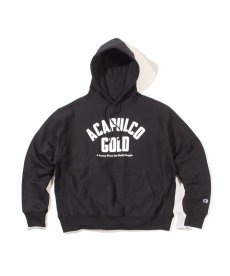 画像2: ACAPULCO GOLD(アカプルコゴールド) / ARCH LOGO HOODED SWEATSHIRT (2)