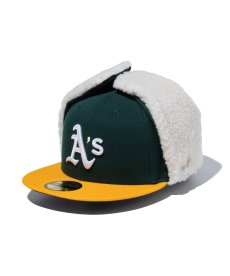 画像1: NEW ERA / 59FIFTY Dog Ear ドッグイヤー チームカラー オークランド・アスレチック (1)