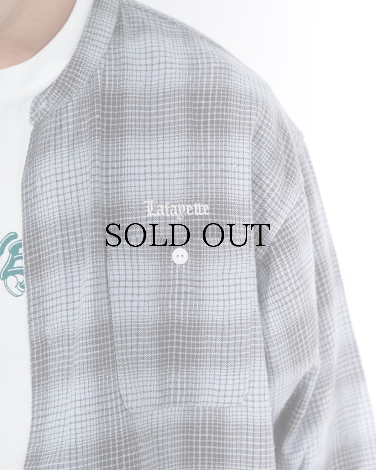 画像16: 【40%OFF】LFYT(ラファイエット) / NEP TWILL CHECK BAND COLLAR SHIRT (16)