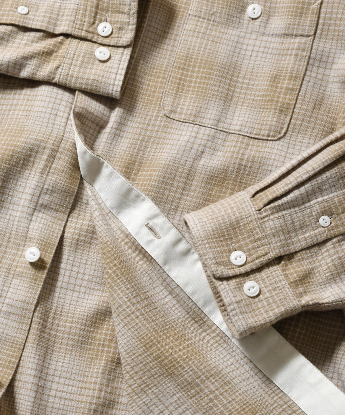 画像12: LFYT(ラファイエット) / NEP TWILL CHECK BAND COLLAR SHIRT (12)