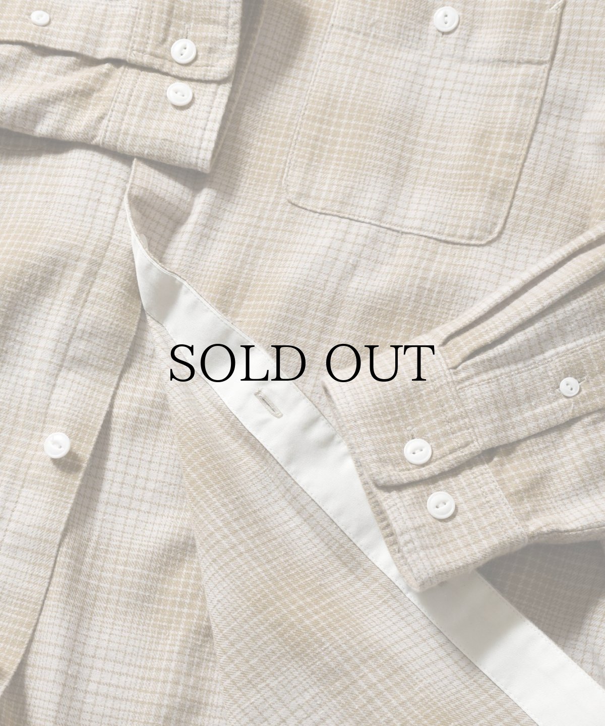 画像12: 【40%OFF】LFYT(ラファイエット) / NEP TWILL CHECK BAND COLLAR SHIRT (12)