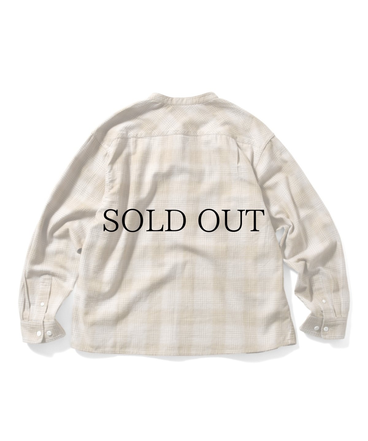 画像6: 【40%OFF】LFYT(ラファイエット) / NEP TWILL CHECK BAND COLLAR SHIRT (6)