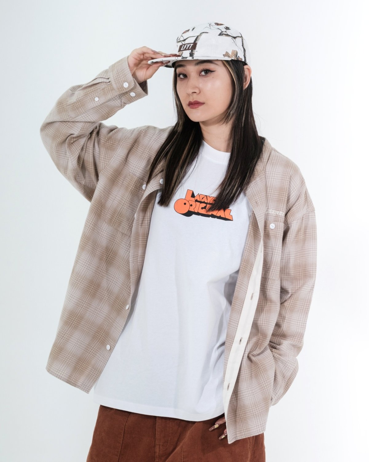 画像15: LFYT(ラファイエット) / NEP TWILL CHECK BAND COLLAR SHIRT (15)