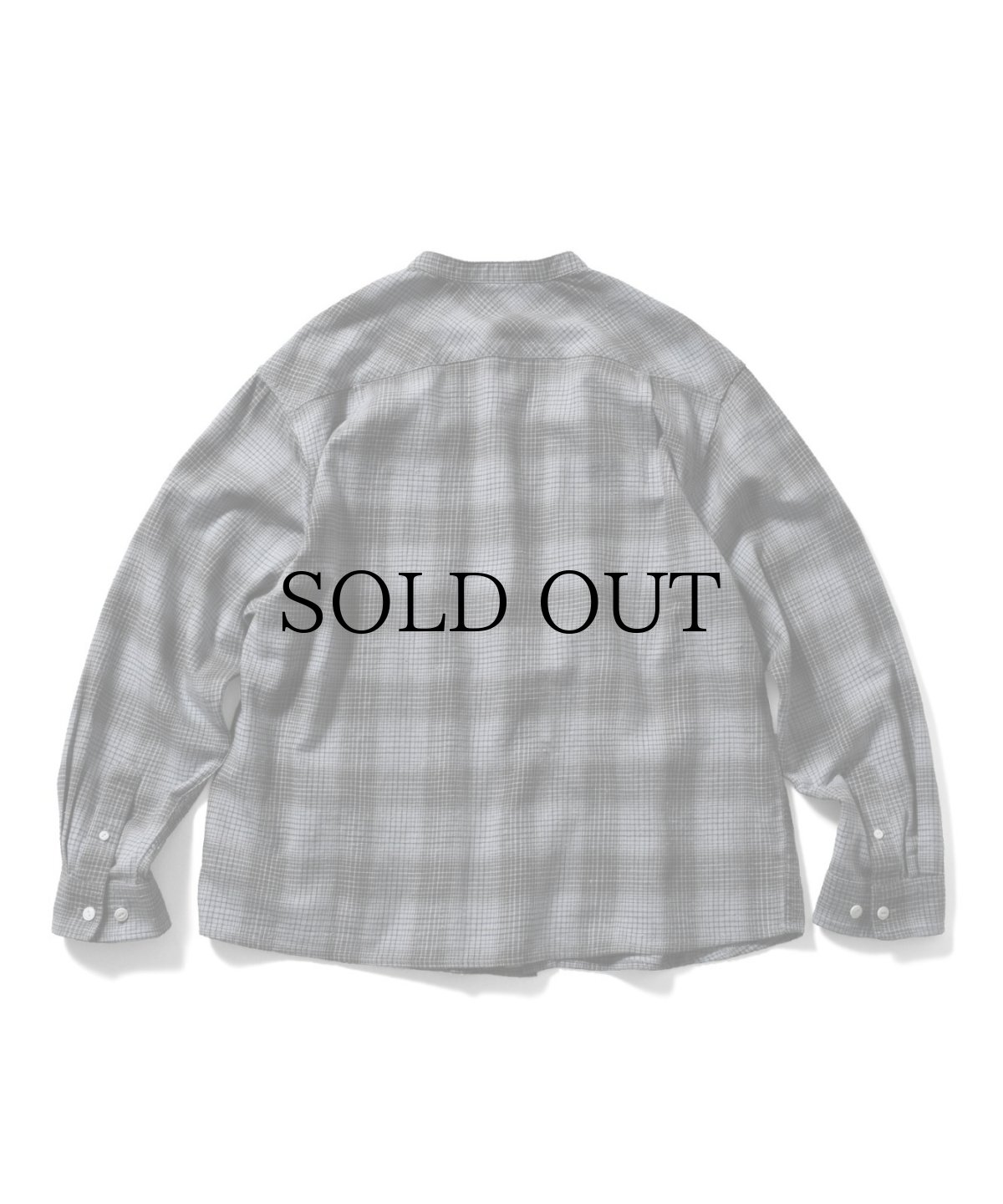 画像7: 【40%OFF】LFYT(ラファイエット) / NEP TWILL CHECK BAND COLLAR SHIRT (7)