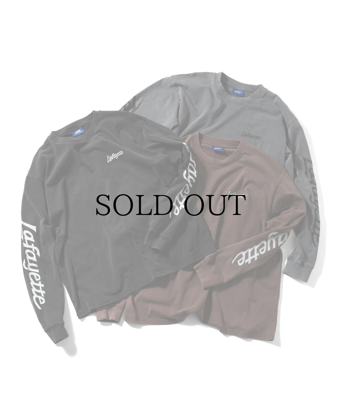 画像1: 【30%OFF】LFYT(ラファイエット) / SLEEVE LOGO WASHED L/S TEE (1)