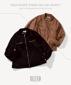画像1: BLEND(ブレンド) / FAUX SUEDE STAND COLLAR JACKET (1)