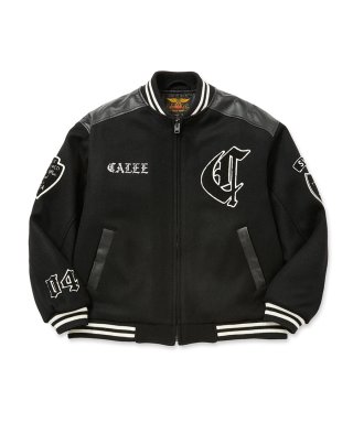 CALEE(キャリー) スタジャン College type wappen wool stadium jumper