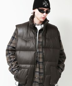 画像6: HIDEANDSEEK(ハイドアンドシーク) / Western Down Vest(25aw) (6)
