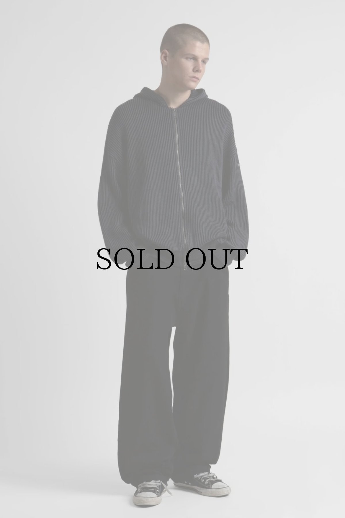 画像2: WASTED PARIS /  PUSHER KNIT ZIP HOODIE (2)