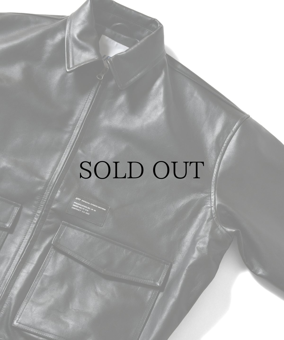 画像3: 【30%OFF】LFYT(ラファイエット) / LEATHER EMBOSS JACKET (3)