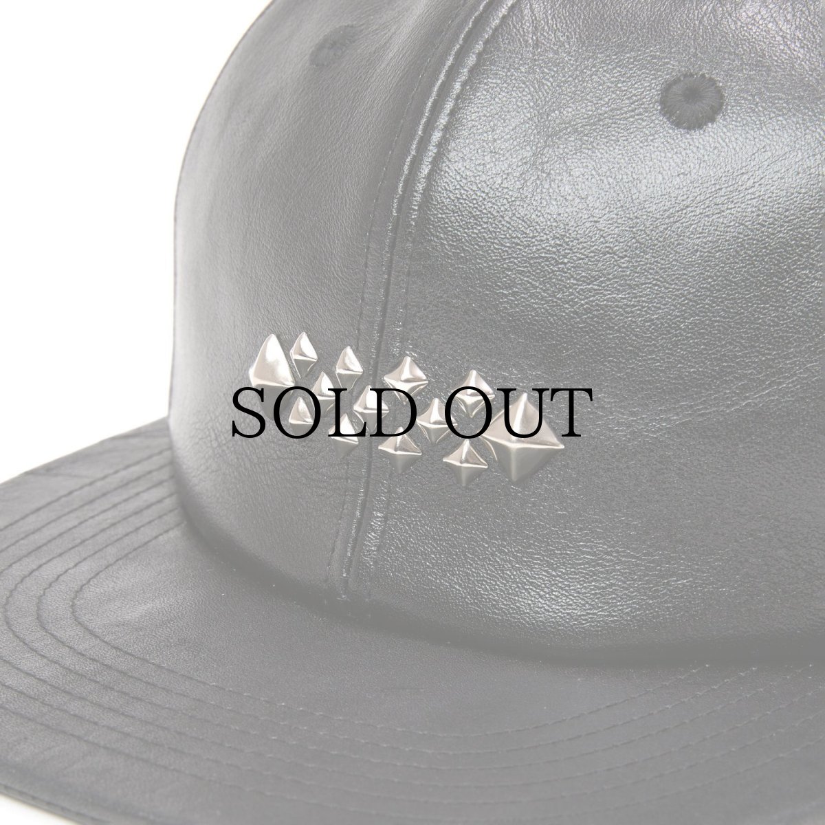 画像4: CALEE(キャリー) / STUDS LEATHER SOLID CAP (4)