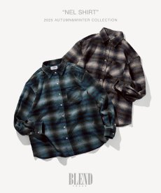 画像1: BLEND(ブレンド) / NEL SHIRT (1)