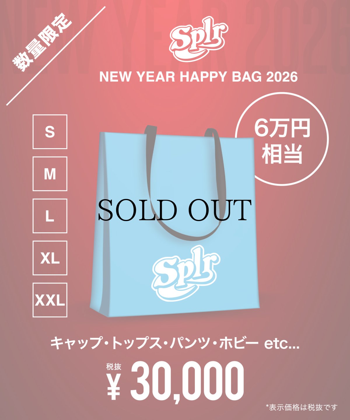 画像1: 数量限定!! / 2026 "SUPPLIER & SPLR" NEW YEAR BAG (1)