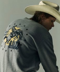 画像10: CALEE(キャリー) / IRON HORSE CREW NECK SW ＜BARTHDAY WORKS DESIGN＞ (10)