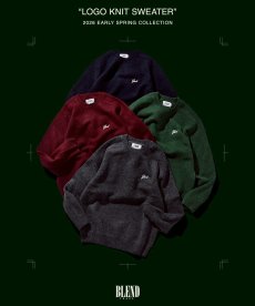 画像1: BLEND(ブレンド) / LOGO KNIT SWEATER (1)